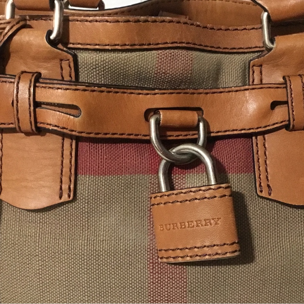 Authentic BURBERRY Canvas Tote Brown Bag (No strap) - Picture 15 of 16